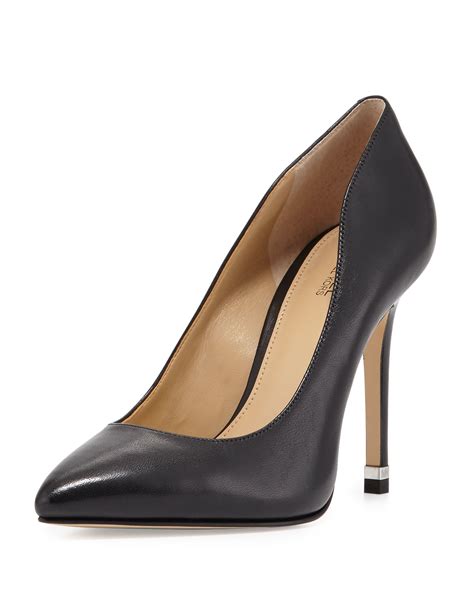 michael kors pointed black heel pumps|Michael Kors high heel sandals.